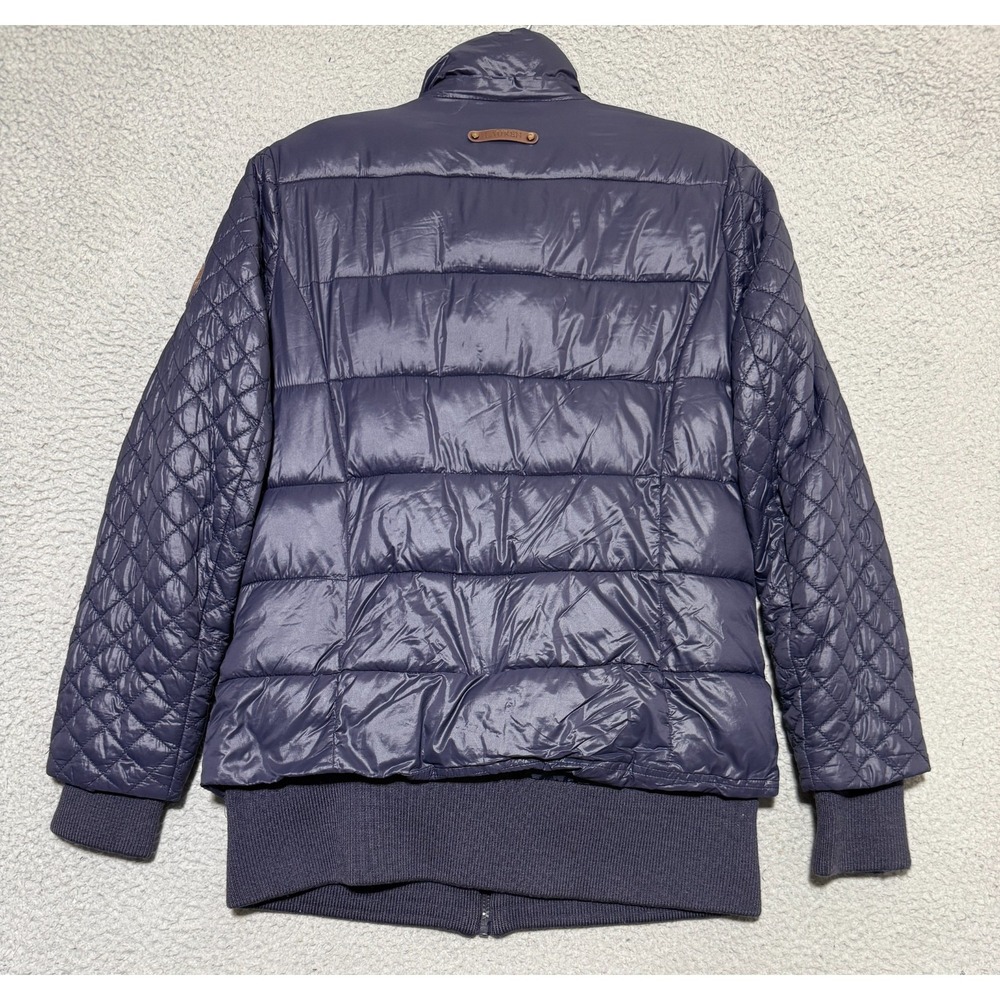 Lauren Ralph Lauren Lightweight Puffer Jacket Quilted sleeves Womens L Navy Blue - Picture 4 of 8